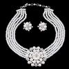 3 Piece/set Fashion Zircon Set Luxurious Zircon Necklace Earrings Party Banquet Versatile Women Personalized Necklace Earrings