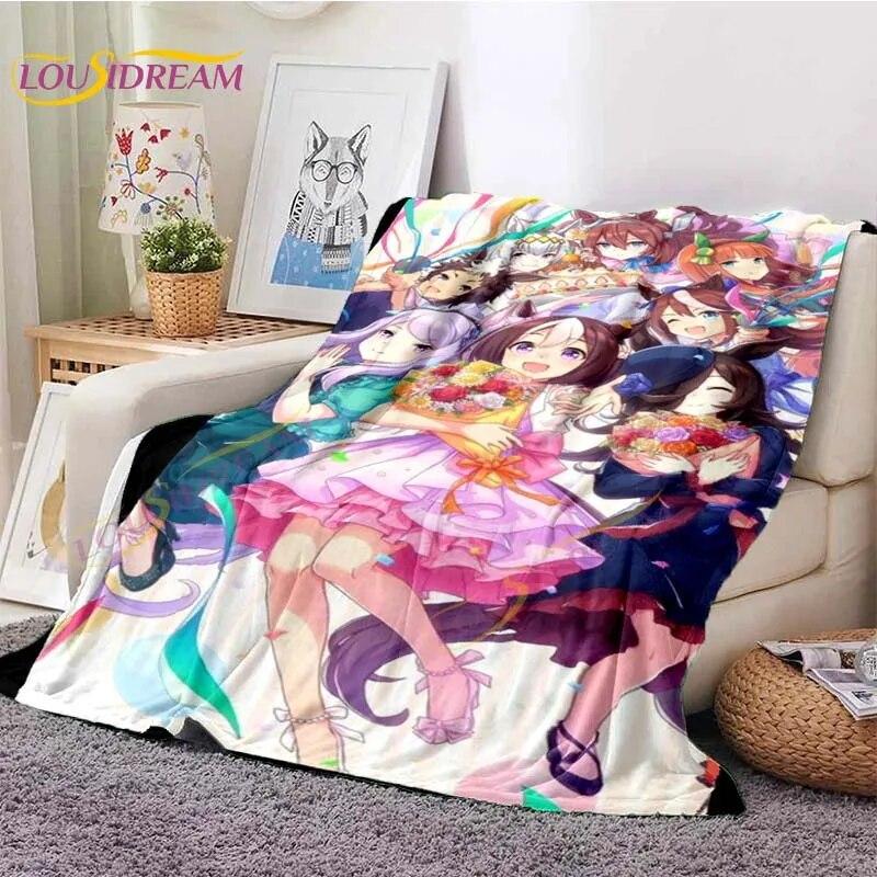 LoveUnholyc Decke RPG Decke Princess Connect Decke Spiel Anime Flanelldecke für Bett Sofa Reisen Weihnachtsdecke