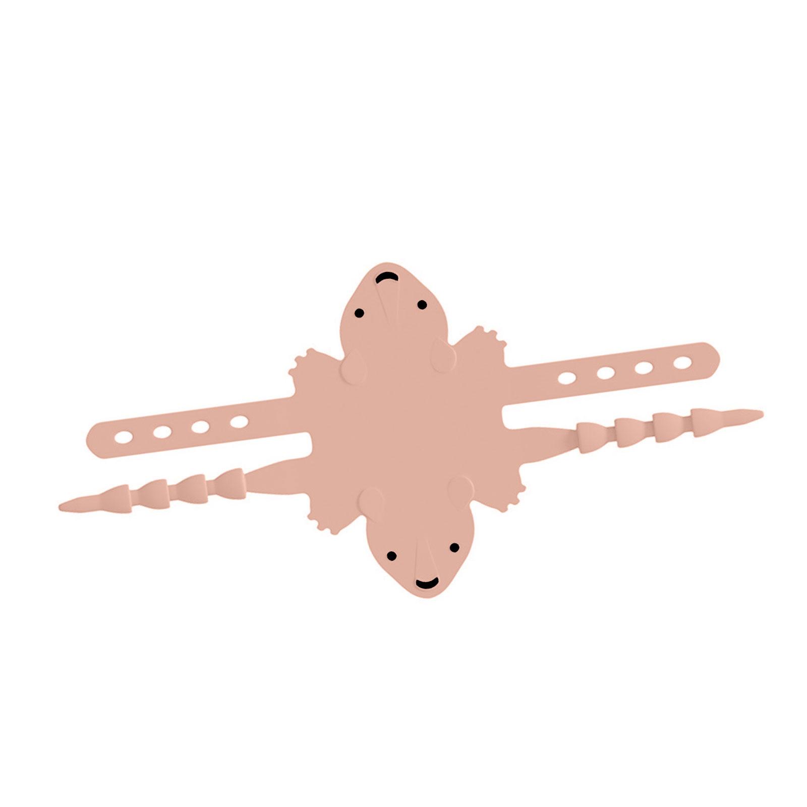 

Door Silencer Cushions Quiet Closer Padded Latch Cover Colorful Pad for Baby Nursery & Light Sleepers Noise Reduction рожевий