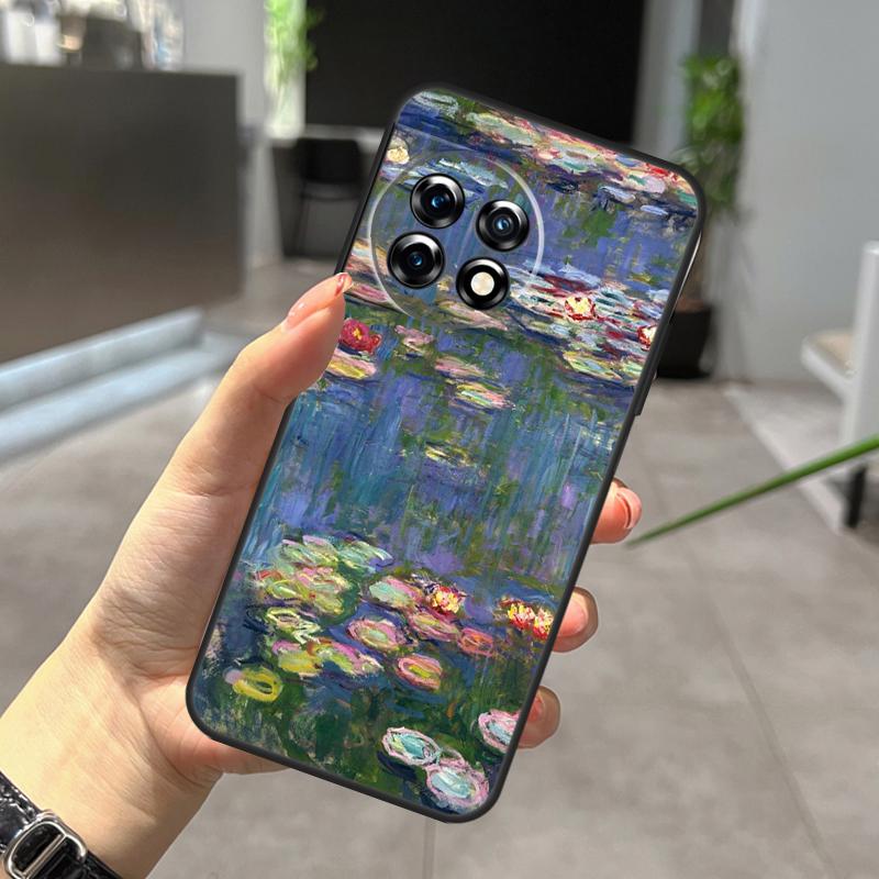 Monet Oil Painting Case For OnePlus Nord CE 5 2 3 4 Lite N30 N20 OnePlus 15 13 12 11 9 10 Pro 10T 13R 15R Cover