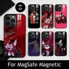 H-Hazbin H-Husk Telefoonhoesje Voor iPhone17,16,15,14,13,12,11 Plus,Pro Magnetisch Voor Magsafe Draadloos Opladen
