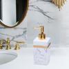 Reusable Resin Soap Dispenser Manual Empty Liquid Lotion Pump Bottle for Room Countertop