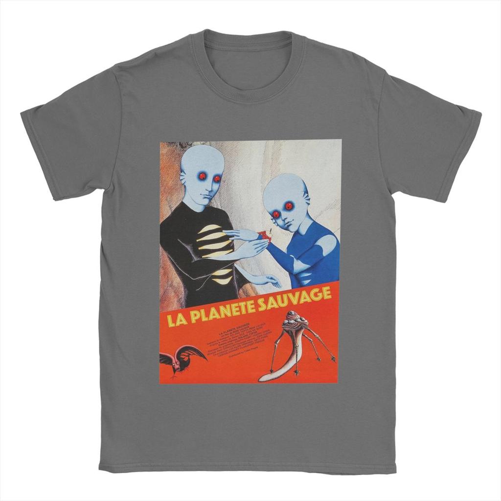 Fantastic Planet La Planete Sauvage Men's T Shirt Vintage Tee Shirt Short Sleeve Crewneck T-Shirts Cotton Plus Size Clothes