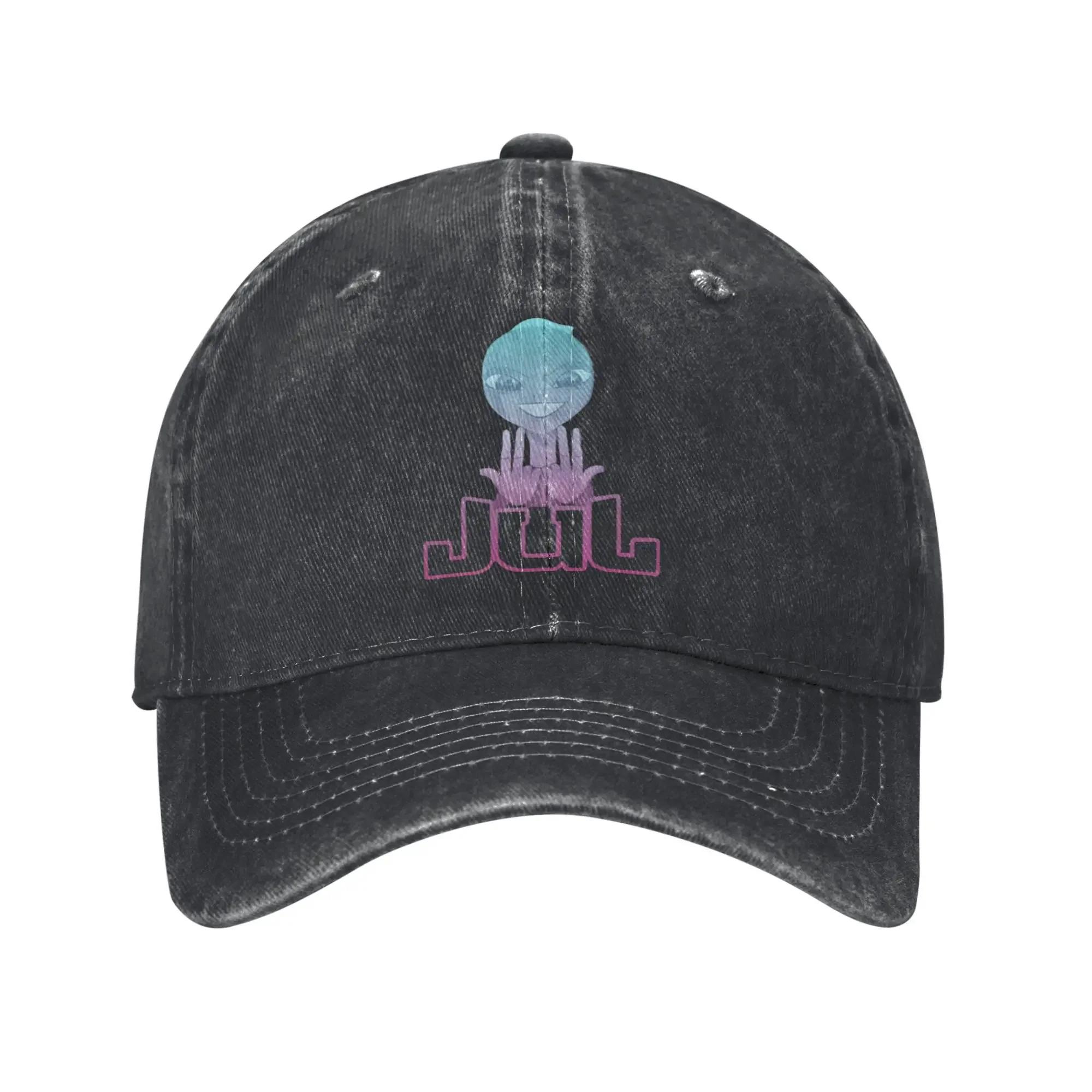 

aJul Sign Baseball Cap Vintage Distressed Denim Washed Music Sun Cap Unisex Style Outdoor Activities Adjustable Hats Cap One Size