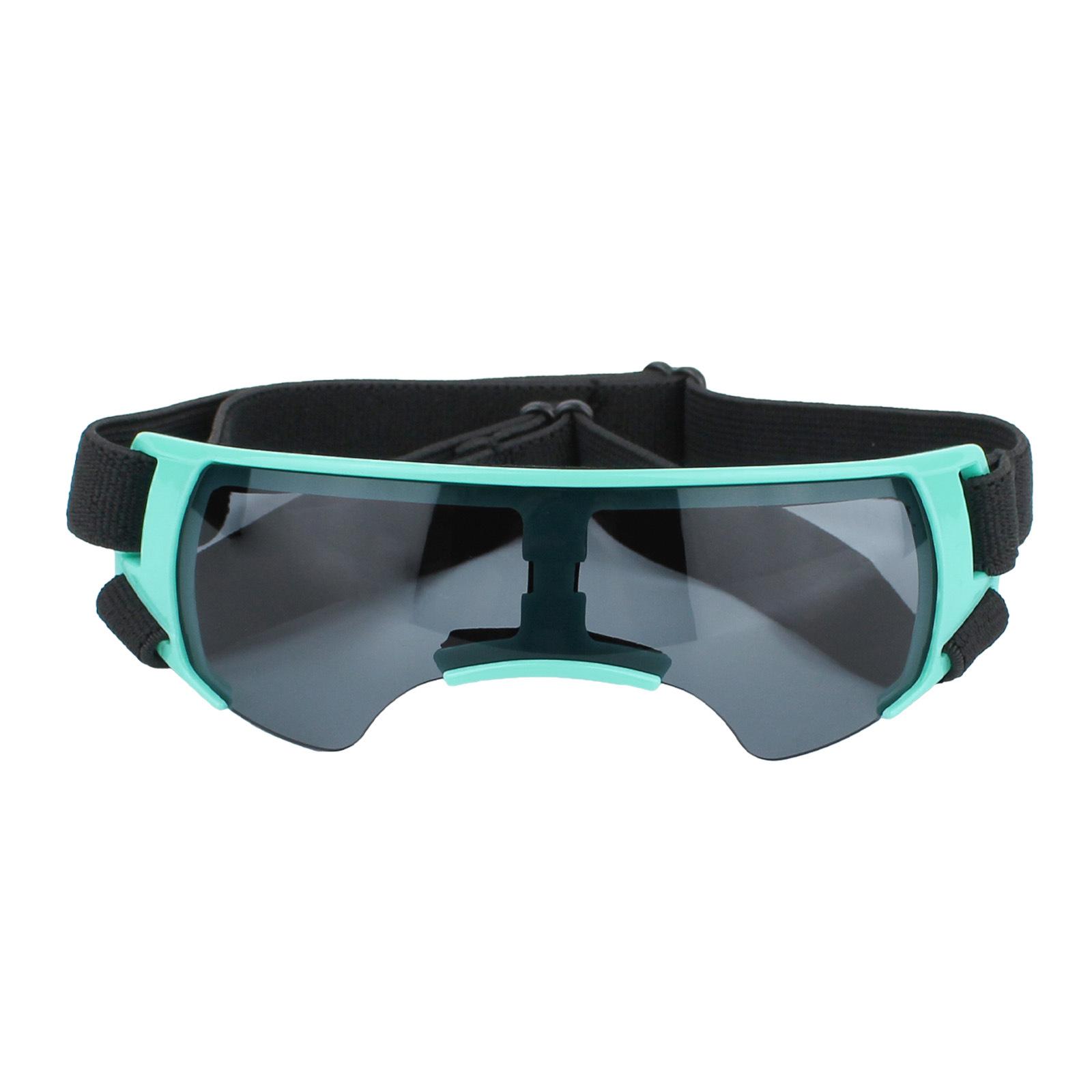 Dogs Sunglasses for Small Medium Long Snout Dogs EVA UV Protections Goggles with Adjust Strap Anti-Dust Dogs Eyewear синий