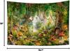 Fantasy Forest Tapestry Enchanted Mushroom Magical Tapestry Fairytale Wonderland Tree House Tapestries Wall Hanging Art For Kids