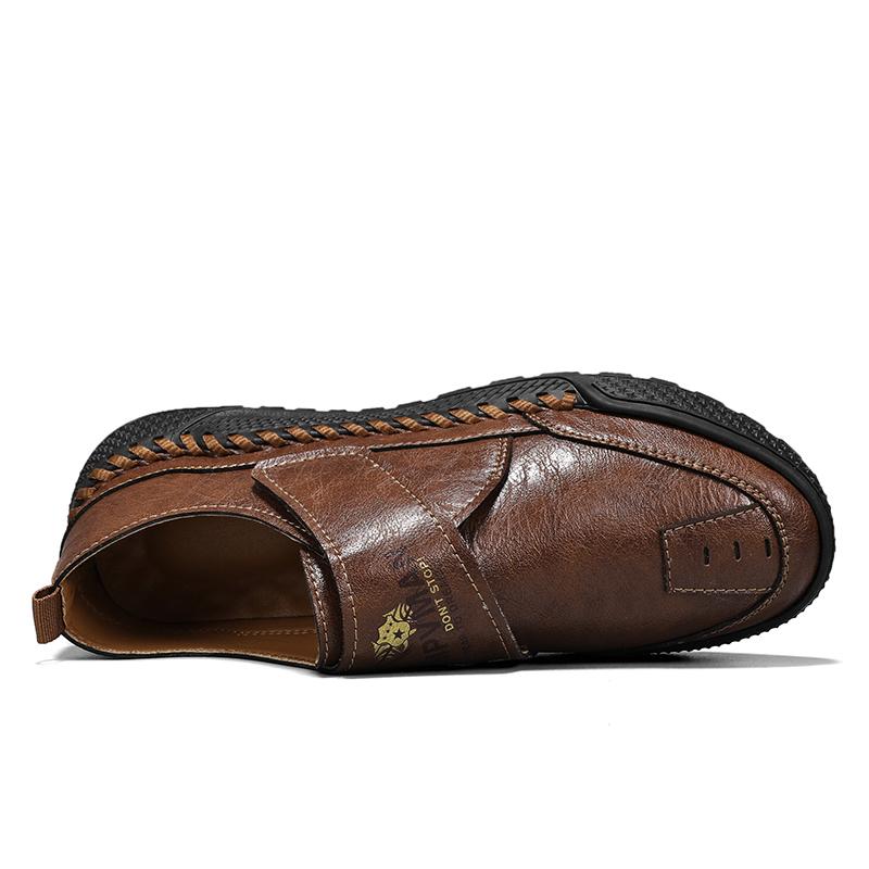 38-48 Men's Classic Fashion Casual Leather Shoes Retro Outdoor Low Cut Men's Leather Shoes Casual Shoes