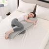 1.8KG Cotton J-shaped Pillow for Pregnant Women Sleeping Pillow Care for Pregnancy Breastfeeding Pillow for Pregnant