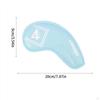 9 Pieces Golf Club Head Cover for Irons Protective Sleeve Waterproof PU Leather Headcover