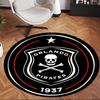 Orlando Pirates (1) Round Office Rug Decorative Floor Rug for Office Bedroom Living Room and Home Space