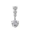 Stainless Steel Belly Button Ring With Zircon Belly Button Studs