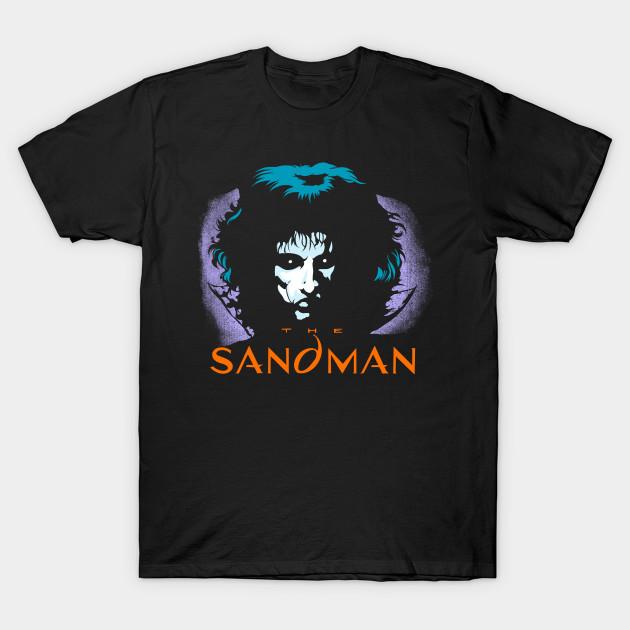

Men Black Print T-shirt The Sandman No-Cut Transfer Paper Print Cotton Tshirt 4XL чорний