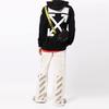 Off-White Back Arrow Badge Zip-Up Hoodie Men Outerwear Black OMBB030G20FLE0011000