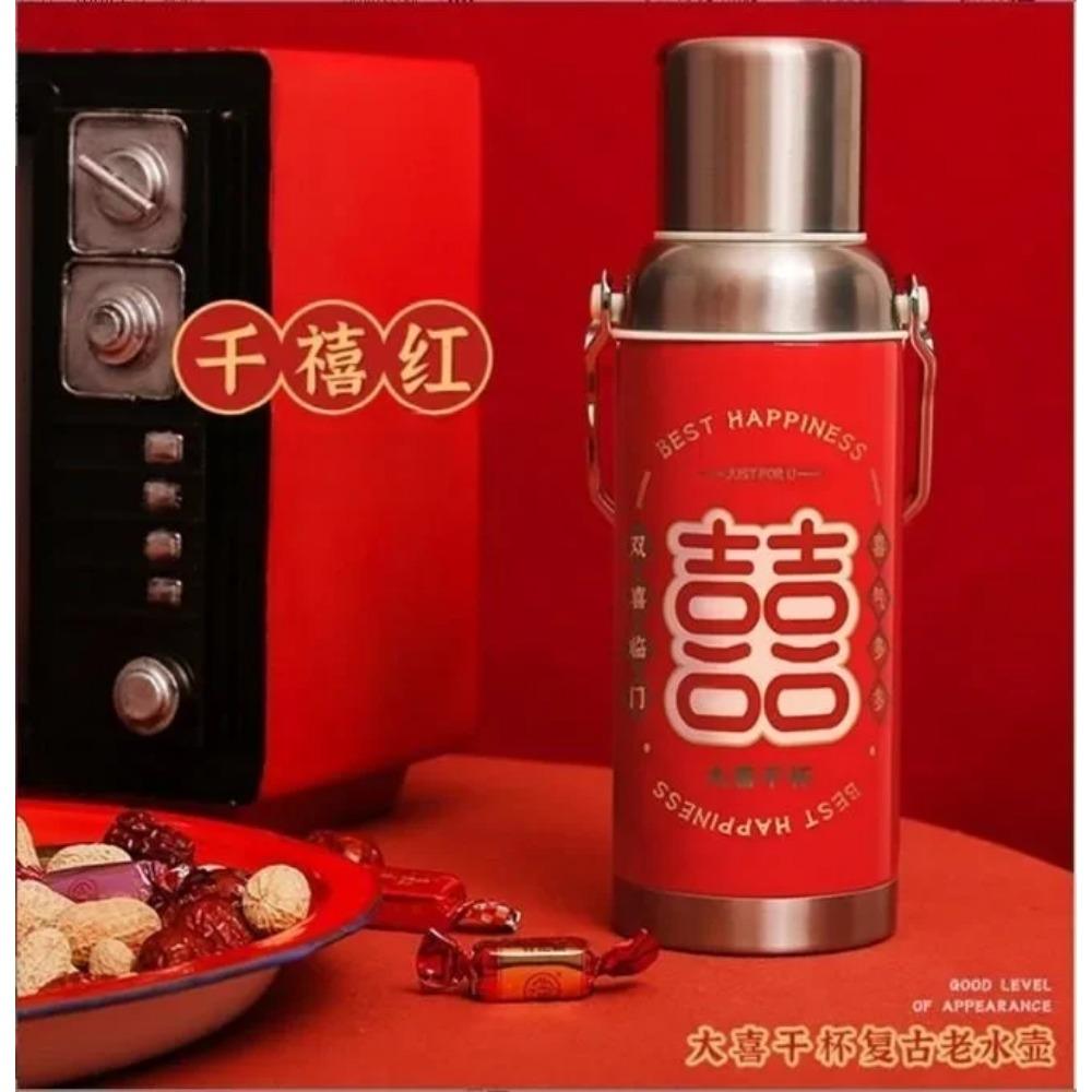 Китайский ретро-термос из пищевой нержавеющей стали, термос-чашка с крышкой, переносная чашка для воды, женская чашка, чайник M