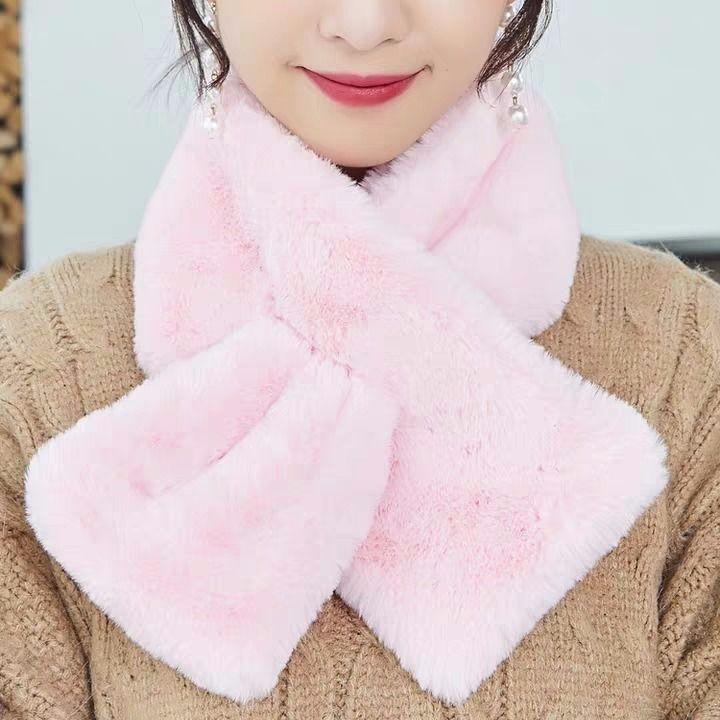 Women' DOWN SCARF Comfortable and Warm for Winter Fashionable Winter Fur SCARF