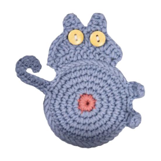 Ručně tkané podložky pod hrnky s kočičkami Roztomilé pletené podložky pod kávu ve tvaru kočky Ochrana stolní desky Izolační podložka pro domácí kancelář Dekorace