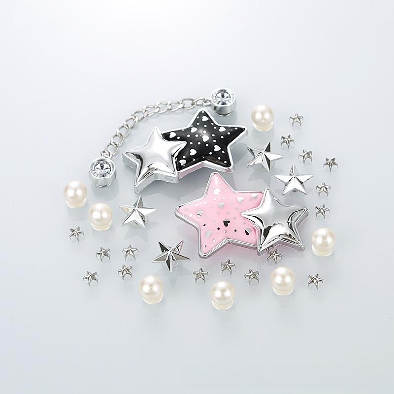 Detachable Star Pearl Sandal Chain Accessories DIY Metal Shoe Parts Fashion Elegant Look for Summer Shoes Custom Decor