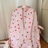 New High-value, Fresh and Sweet Polka Dot Backpack for Junior High School Students, Contrasting Colors, Lightweight and Large-capacity Backpack.
