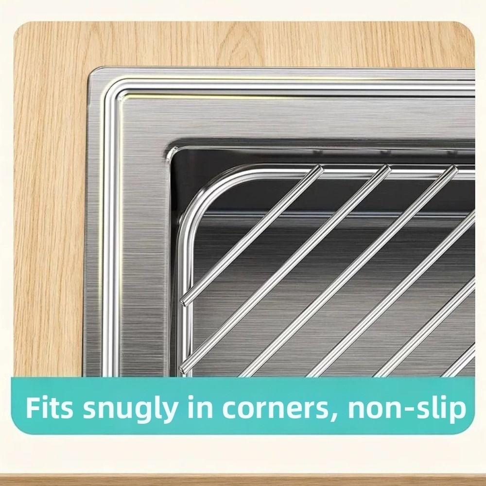 Waterproof Dish Drying Rack Anti-rust Sink Drain Shelf Sink Storage Holder Laundry Room