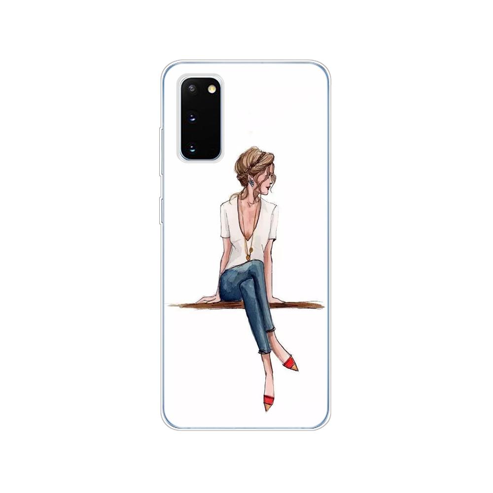 Case For Samsung Galaxy S20 PLUS Ultra S10 Lite Phone Cover For Samsung Note 10 Plus Lite  Beautiful Love Dress Shopping Girl