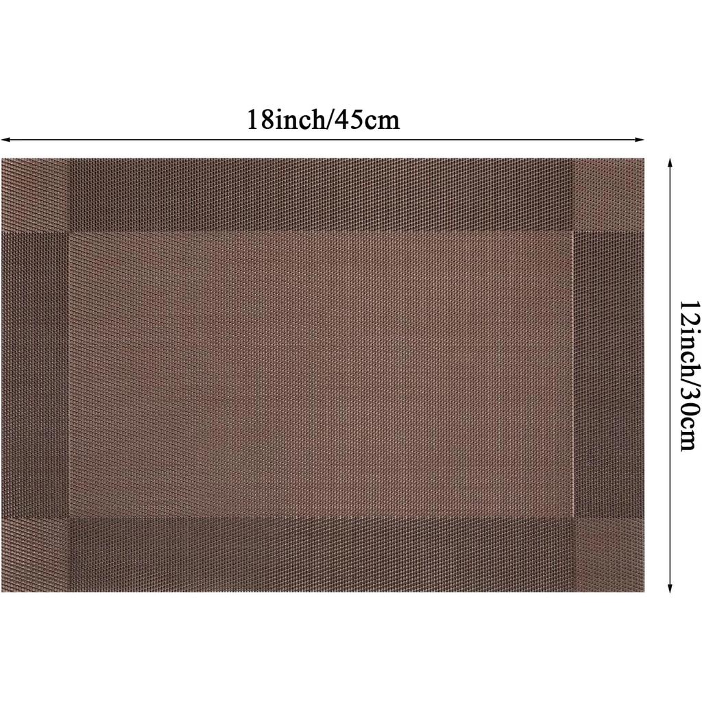 4pcs/Set Placemats Table Place Mats Premium Heat Resistant Washable Tableware Christmas Dining Table Mats bases para copos mat