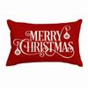 Rectangle Christmas Pillow Cover Linen Cloth Decorative Pillow Cover  Christmas Decor