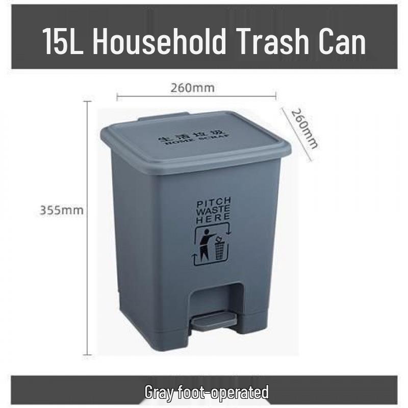 R4 medizinischer Abfallbehälter - Langlebig 15 Jahre, Großes Fassungsvermögen mit Deckel, Gelb für Krankenhaus-/Klinikabfälle