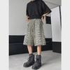 Hong Kong Leopard Print Multi-Pocket Casual Shorts 2024