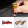 4pcs Car Truck Aluminum Door Lock Knob Pull Pins Auto For Volkswagen VW Passat Golf 4 5 6 Tiguan Polo Scirocco Jetta CCOJ1