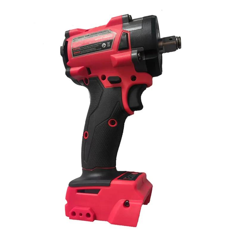 Brushless Impac Wrench 500N.m Electric Driver 1/2" Repair Cordless Screwdriver 4 Gears Power Tools for Milwaukee 18V Battery