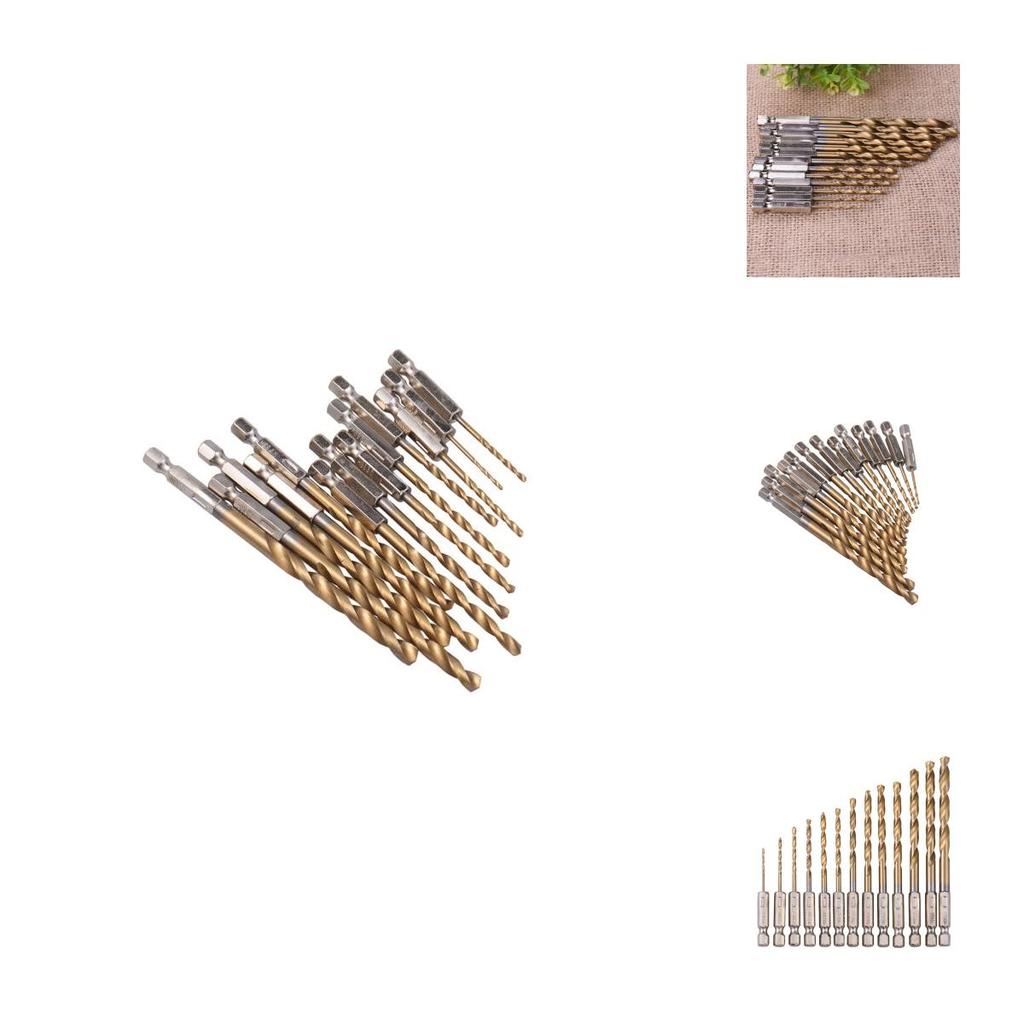 Premium 13pcs Hss Hexagonal Shank Drill Bit Set Featuring High-quality Steel Construction