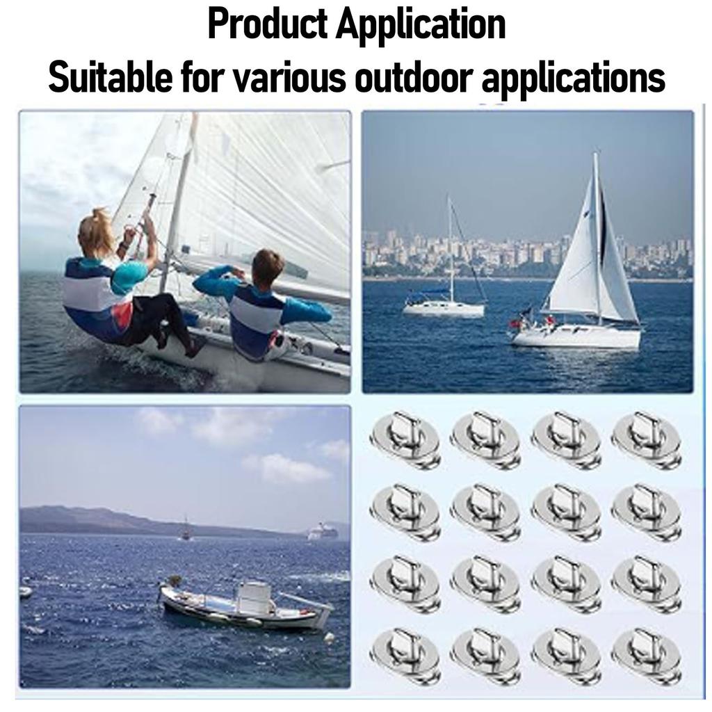 Twist Lock Fasteners Turn Button Eyelet and Stud Mounting Screws for Canvas Marine Fastener Turn Buttons