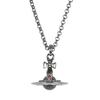 Vivienne Westwood Damen Neue Petit Orb Halskette Gunmetal 63020098