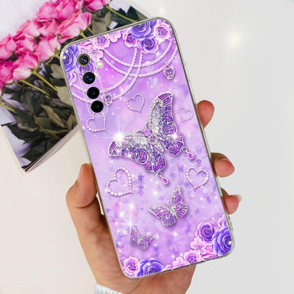 For OPPO Realme 6 Pro Case Fashion Flower Clear Soft Silicone Back Cover For Realme6 Realme 6 Pro 6S 6i 6Pro Realme6s Phone Case