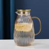 Elegant Glass Cold Water Pitcher with Lid