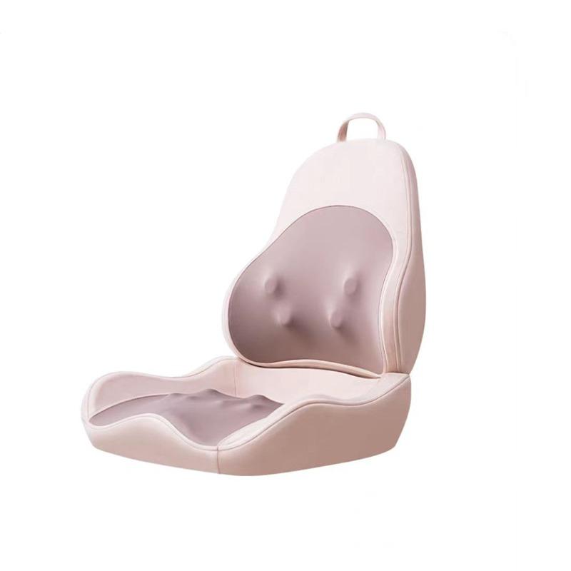 

Массажная подушка для талии и бедер Электрический расслабляющий массажер для спины и шеи, ягодиц и ног, с подогревом и разминанием тела, поясничная подушка-инструмент EU Plug бежевый