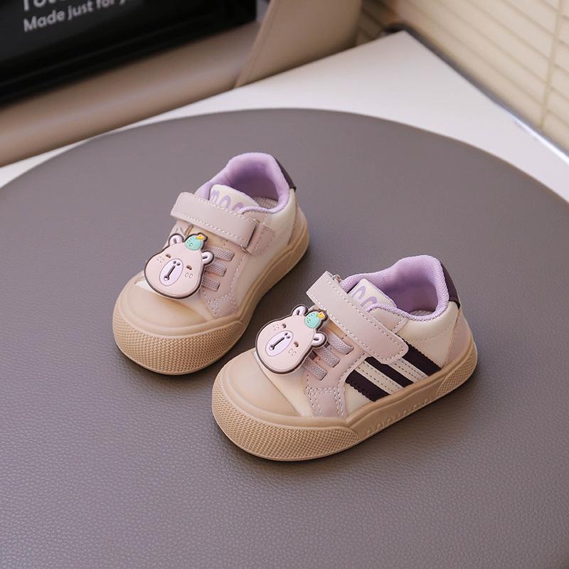 

Туфли для маленького мальчика 2025 осень новые детские туфли мягкая подошва нескользящие туфли для малышей 1-2-4 года девочка 5 милые 16