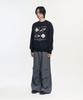 SLOW RECORD HOUSE Universe Logo Knit_Black