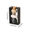 1PC Cobblestone Vase Ornament Nordic Pebble Shaped Vase Modern Flower Arrangement Container Table Decoration 21.5x12x6cm