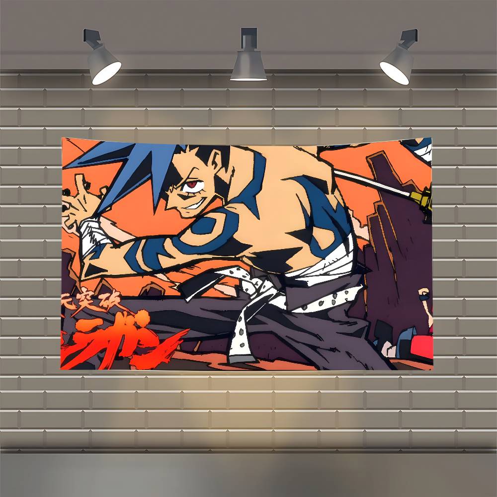 GGurren LLagann Flag Flags Personalized Items Flags For Bedrooms Home Tapestry 74x94cm(29x37in)