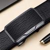 BOSSSUNWEN Men's First Layer Cowhide Automatic Buckle Belt