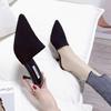 20 New slippers women's fashion woven retro half slippers pointed head bag head high heel stiletto