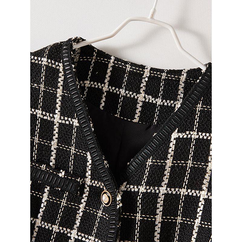 Pointed Single British Style Female Long Gradient Pattern V-neck Wool Vest Fall and Winter Bandage Dress Base Jumper Dress Welfare Grab