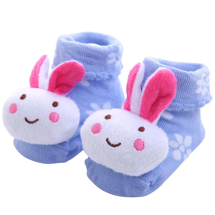 YWHUANSEN Kleinkind Cartoon Neugeborenes Baby Mädchen Jungen Anti-Rutsch Bodensocken Niedliche Säuglingskinder Tier Baumwolle Stulpen Gestreifte Socken