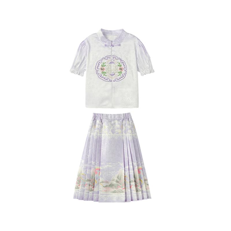 

ASK JUNIOR Girls Chinese Style Summer Outfit M