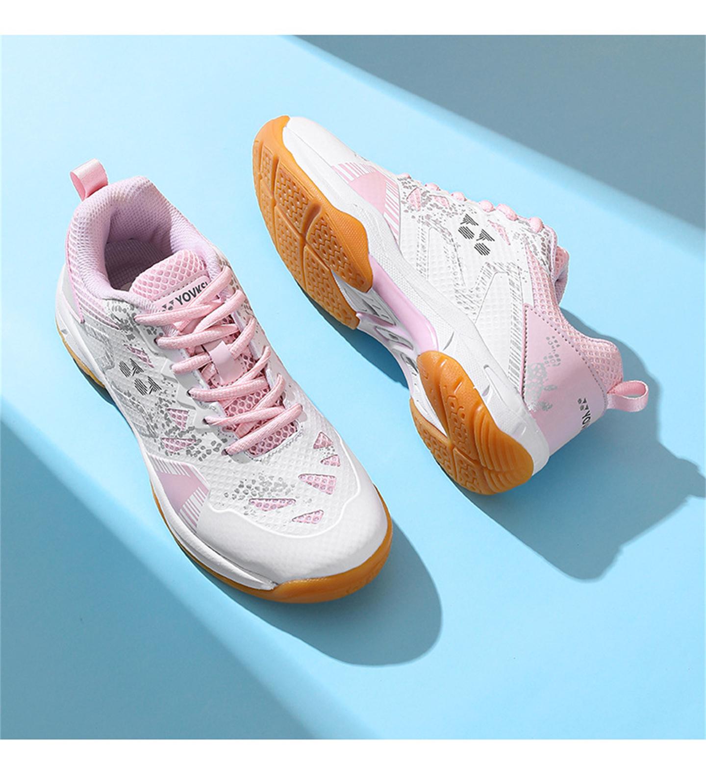 Men& Women`s Badminton/Tennis/Pickleball Shoes, Shock-Absorbing Training