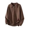 Mu Yuan Unisex American Cleanfit Polo Collar Sweater - Casual, Loose, Versatile Knitwear for Men