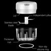 100/250mL Mini Electric Garlic Chopper USB Charging Ginger Masher Machine Sturdy Durable Chili Vegetable Crusher Kitchen Tool