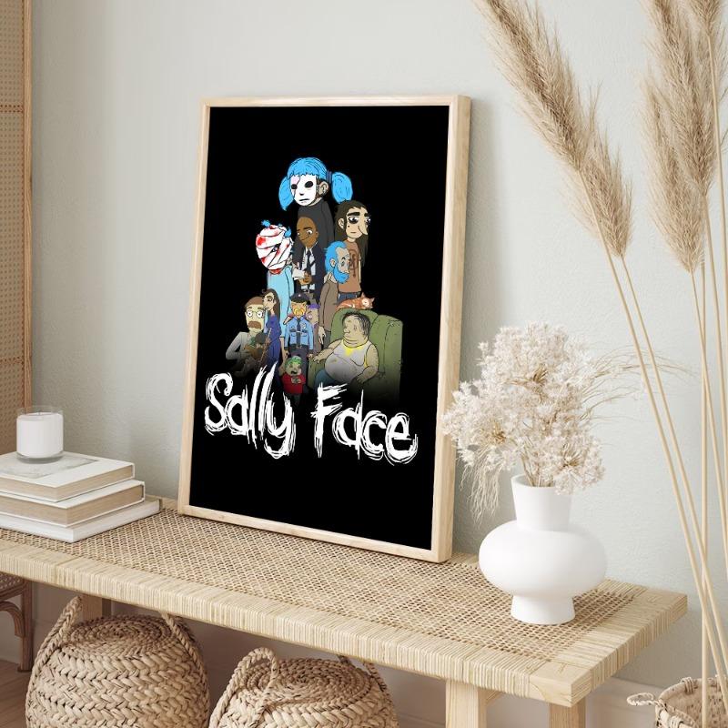 

Игра Салли Фейс Винтажные Постеры Липкий Ретро Крафт-Бумажный Стикер DIY Комната Бар Кафе Кавайный Декор Комнаты 21cm×30cm NoFrame