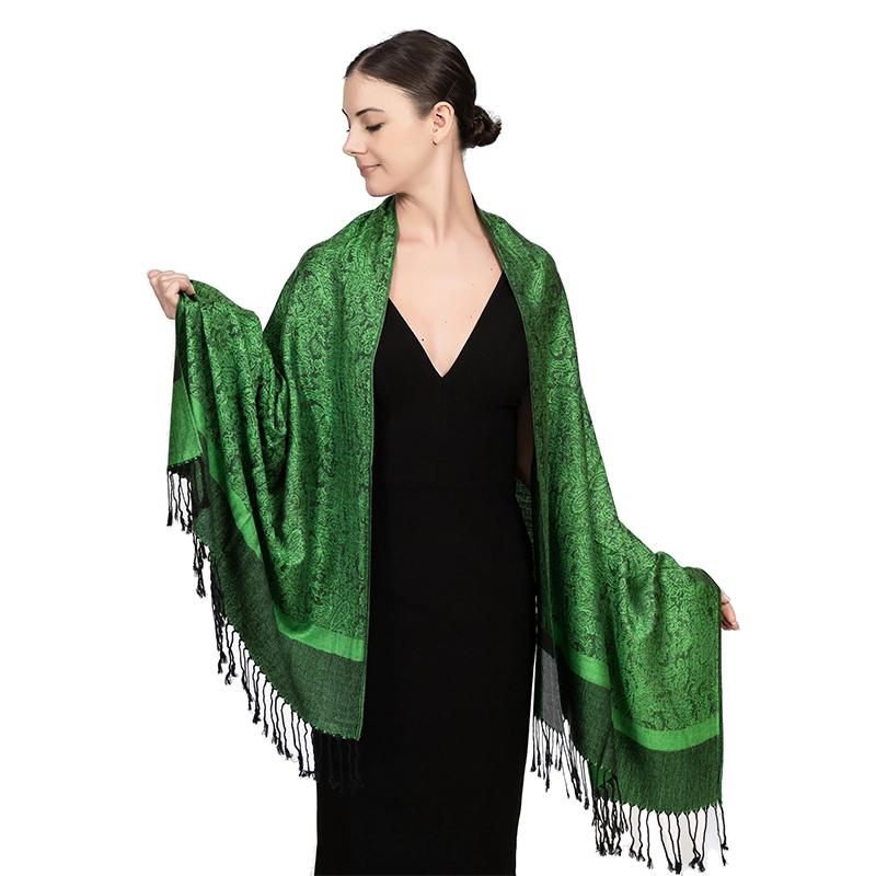 New Fashion Jacquard Women's Scarf Winter Long Soft Shawl Women's Printed Pattern Headband Comfortable and Warm